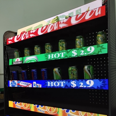 uhled Shelf Led Screen Stretch for Retail Bar Price Tag Smart Edge Talker LED Display