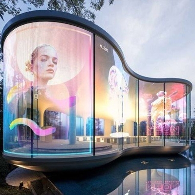 Indoor Full Color  Flexible Transparent LED Film Screen Indoor P6 Transparent Film LED Display Screen