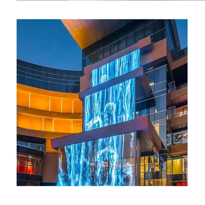 The Newest Waterproof Indoor Led Curtain Transparent Led Display Mesh for Advertising  Transparent Film Advertising LED Display