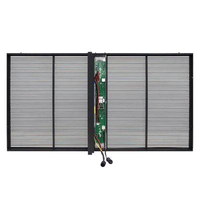 P3.91-7.8 Indoor Mesh Full Color Led Video Screen Transparent Glass 3D LED Display Video Wall Digital Signage Transparent LED Di