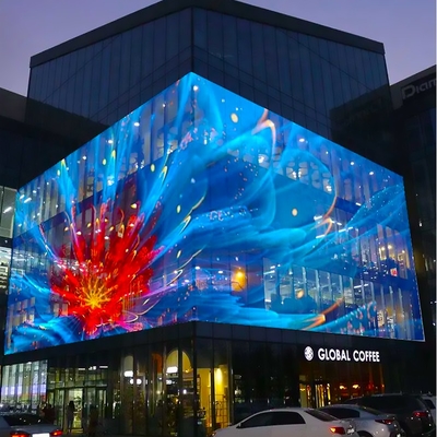 P3.91-7.8 Indoor Mesh Full Color Led Video Screen Transparent Glass 3D LED Display Video Wall Digital Signage Transparent LED Di
