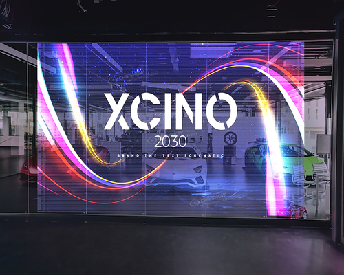 High Resolution High Brightness 500*500 500*1000 1000*1000  Curtain Film Transparent LED Display