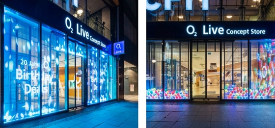 Curtain Led Display Transparent LED Display Full Color Easy Maintenance  Convenient Indoor Screen