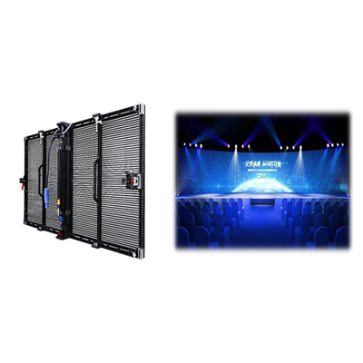 High Performance Indoor Virtual Production P3.91-7.82 Curtain Film Transparent  LED Display