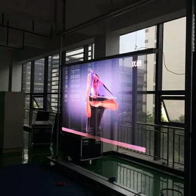 High Performance Indoor Virtual Production P3.91-7.82 Curtain Film Transparent  LED Display