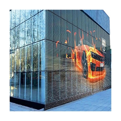 Customized HD Transparent LED Display Full Color Easy Maintenance Soft Convenient