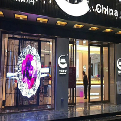 Shopping Mall Concert Stage Indoor  Outdoor P3.91-7.81 LED Transparent Screen Display  Led Transparent Display