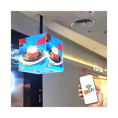 Outdoor Waterproof  Cube LED Display Screen  Four Sides Led Cube Display Screen for Advertising Sign