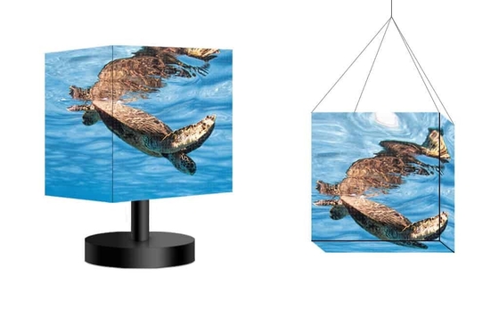Outdoor Waterproof  Cube LED Display Screen  Four Sides Led Cube Display Screen for Advertising Sign
