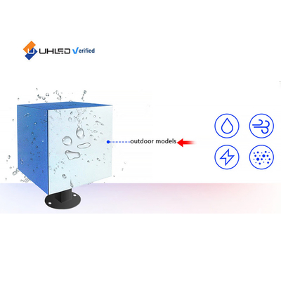 Corner Led Cube Display Indoor Full Color on Pairs 5 Sides P2.5 320*320*320mm Screen Indoor P3 Hotel Advertisement Mall