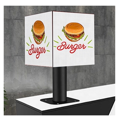 Corner Led Cube Display Indoor Full Color on Pairs 5 Sides P2.5 320*320*320mm Screen Indoor P3 Hotel Advertisement Mall