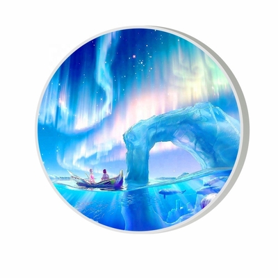 Customized  Round Circle LED Display  Indoor Outdoor Shop Store Dual Sides Waterproof Screen Sign Logo