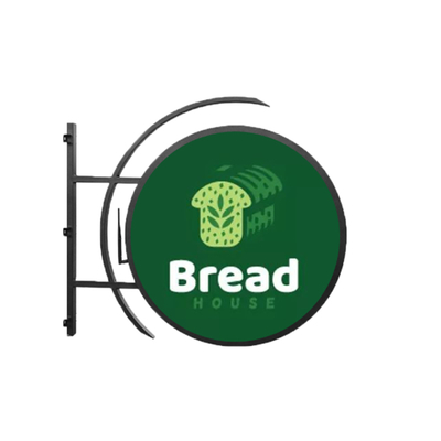 Customized  Round Circle LED Display  Indoor Outdoor Shop Store Dual Sides Waterproof Screen Sign Logo
