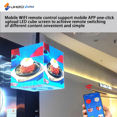 Cube LED Display  4 Side   a Smart Advertising Display Video  Led Display Screen