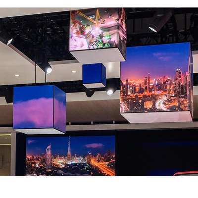 Cube LED Display  4 Side   a Smart Advertising Display Video  Led Display Screen