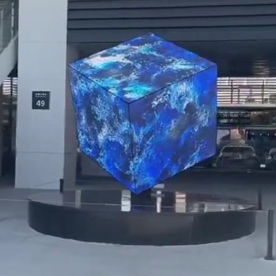 Outdoor Cube LED Screen High Resolution Full Color Advertising Cube Display