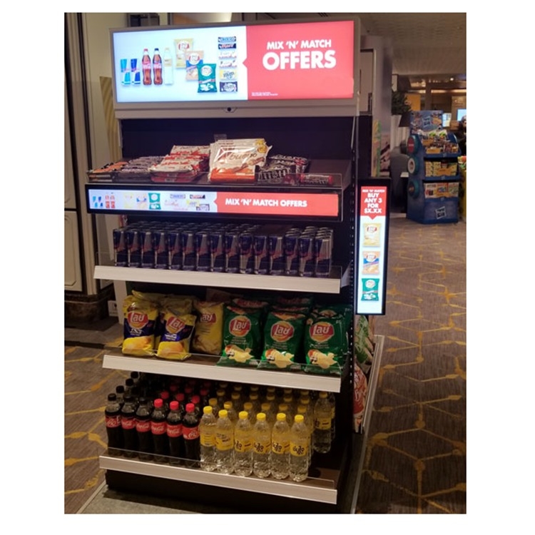 GOB COB Small Pitch Smart Shelf LED Display LED Display Shelves Customize LED Bar Display Shelf Led Screen